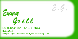 emma grill business card